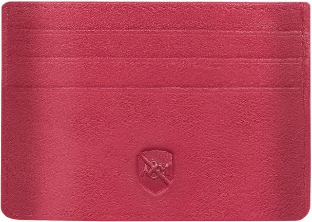 Thumbnail 6 de ALLEN & MATE 100% Leather Minimalist Wallet – Slim RFID-Blocking Card Holder (Soft Pink)