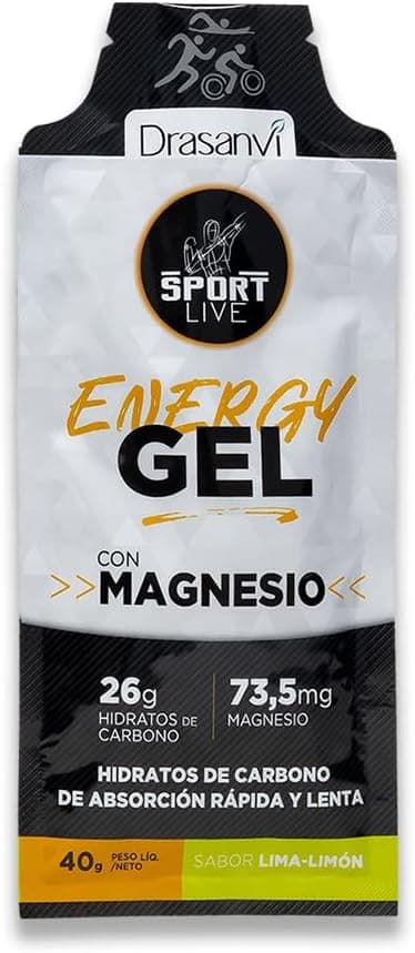 Detalle 2 de DRASANVI Gel Energético con Magnesio 🍋 – Recuperación y Hidratos