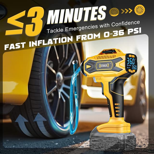 Detalle 2 de DIYtoolifz Cordless Tire Inflator 160PSI