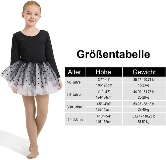 Detalle de CozyWow collant da balletto per ragazza ultra morbidi (60 DEN) in microfibra