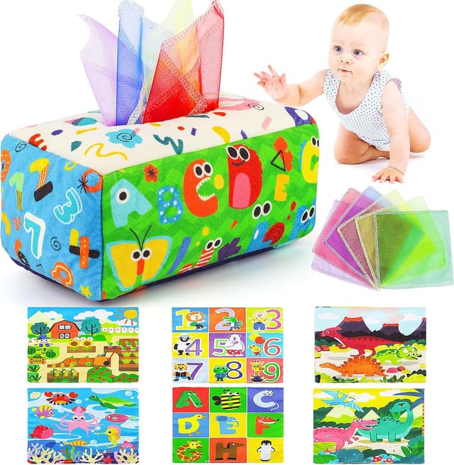 Detalle de URMYWO Baby Tissue Box Toy for 6 Months
