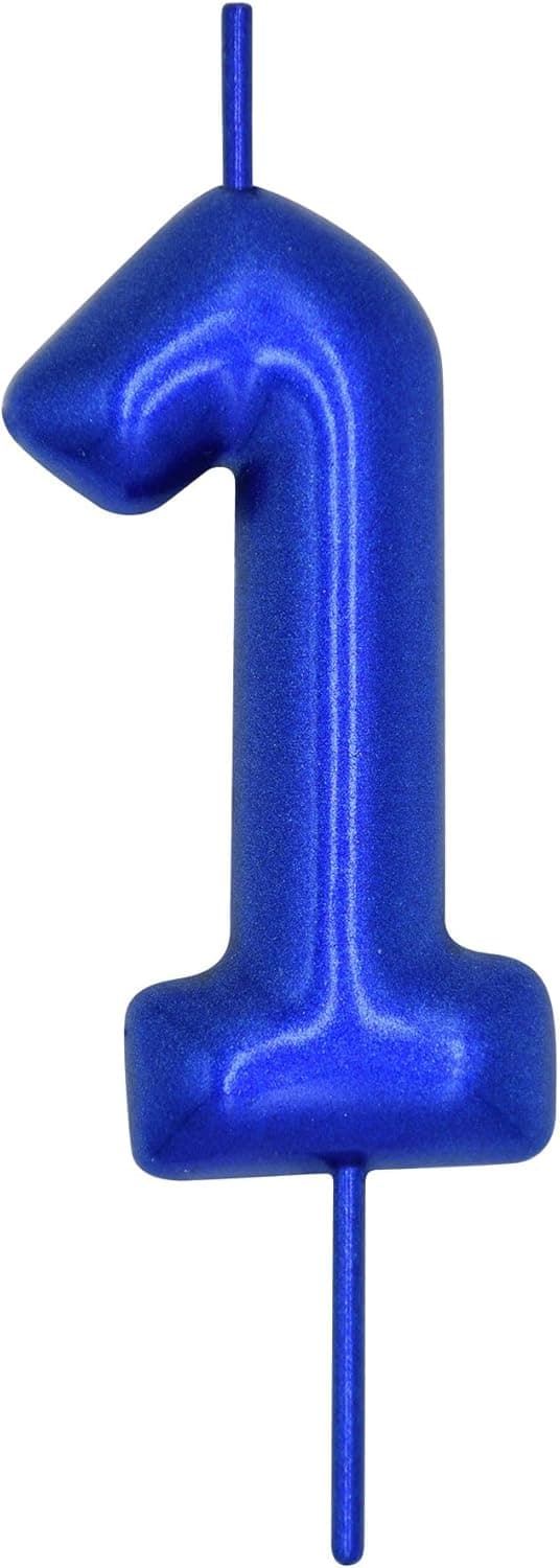 Thumbnail 6 de DERVENTA Number 3 Purple Candle (2.36 inch) for birthday cakes & party desserts