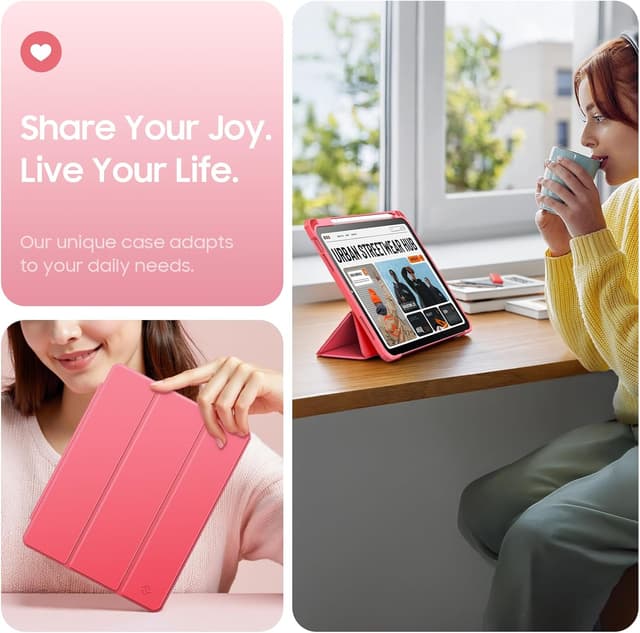 Thumbnail 4 de FINTIE Hybrid Case for iPad 11-inch 2025 Pink