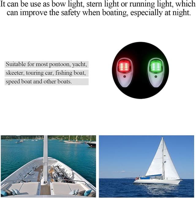 Detalle de Luci di navigazione barca 12V LED rosso verde