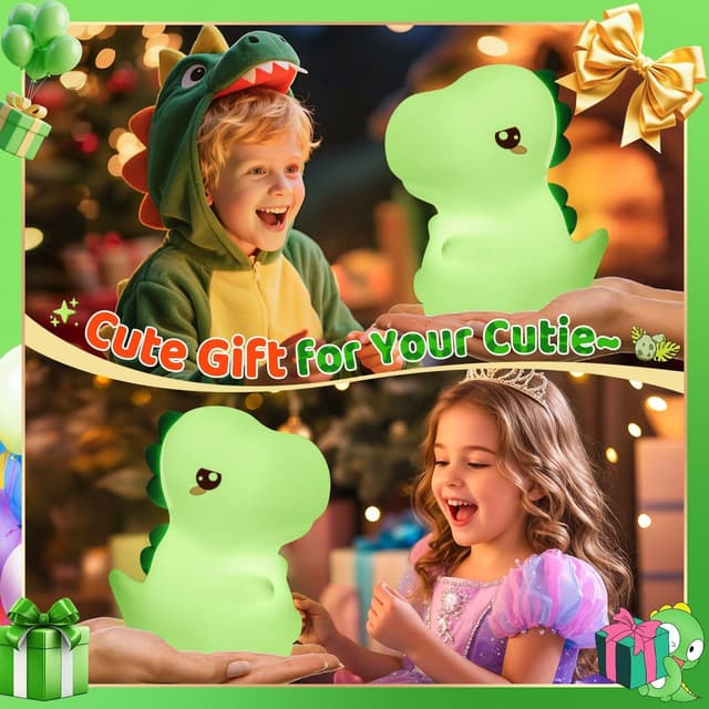 Detalle 2 de One Fire Dino Nachtlicht 16 Farben