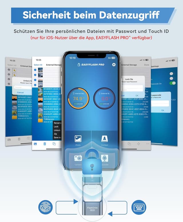 Thumbnail 3 de ZARMST 256GB USB Stick 4‑in‑1 📱