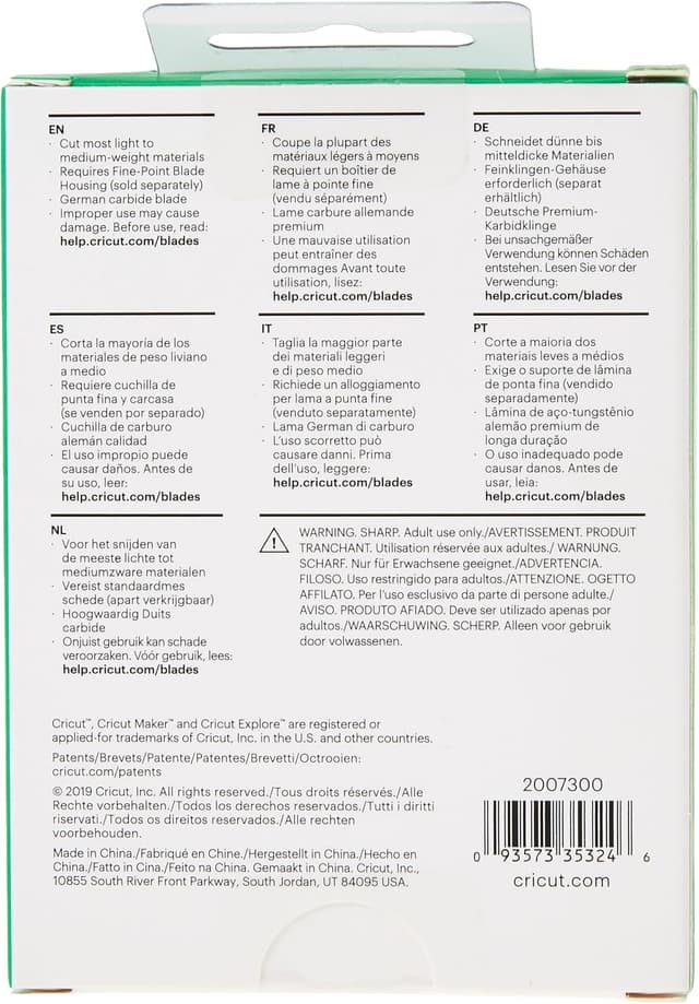 Detalle 2 de Cricut lama di ricambio per taglio preciso