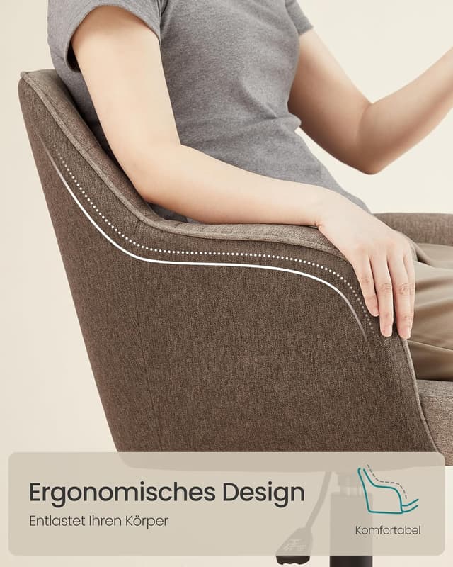 Detalle 1 de SONGMICS Homeoffice-Drehstuhl bis 110 kg