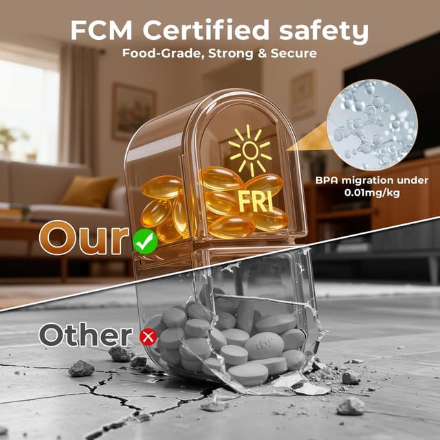 Thumbnail 5 de Betife 7‑Day Pill Box Organiser 2x Daily