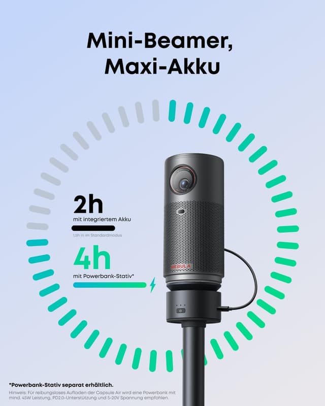 Detalle de NEBULA Capsule Air 720p Mini-Beamer đź“˝