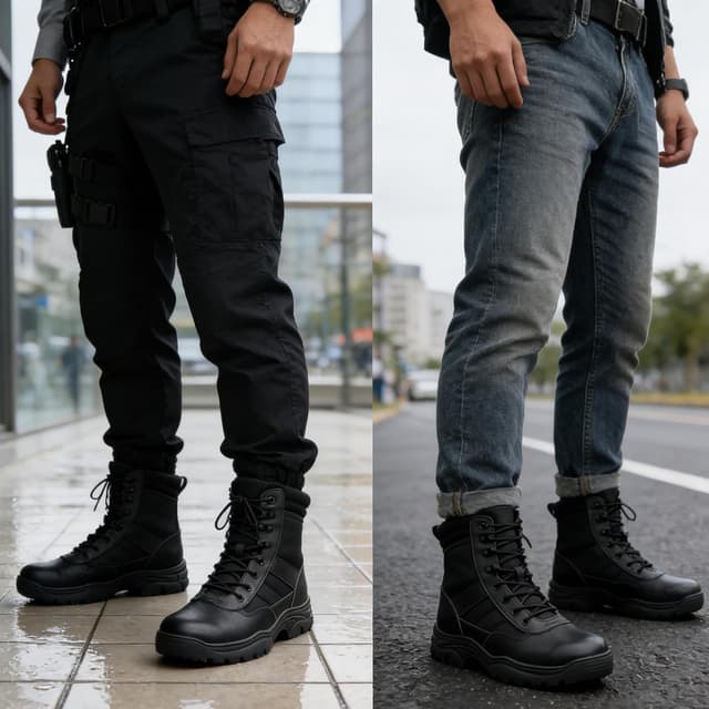 Detalle 2 de QUNLON Springerstiefel Militärstiefel