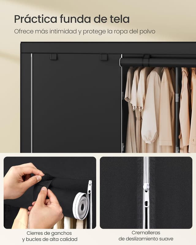 Thumbnail 4 de SONGMICS Armario perchero 45 x 211 x 167 cm