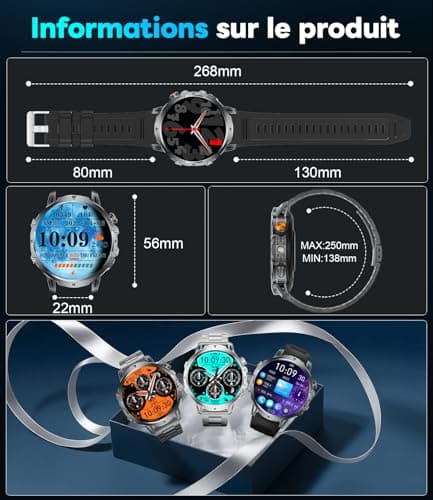 Thumbnail 8 de BENYAR SMART-Reloj Hombre con Batería 1000 mAh ⌚️ IP68 Impermeable