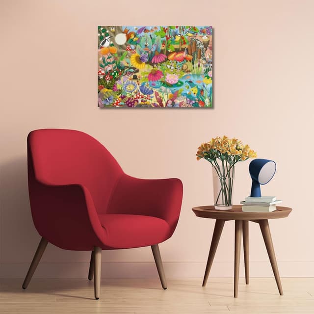 Detalle de Ravensburger Puzzle 1000 Pezzi “Il Piccolo Mondo del Giarno” (70 x 50 cm) per adulti, +14 anni