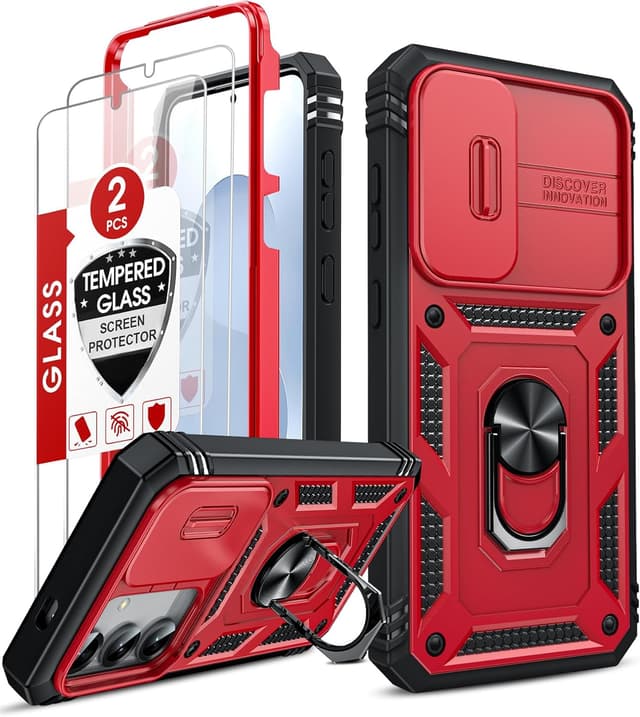 Detalle de LeYi Galaxy S25 case with 360 armour