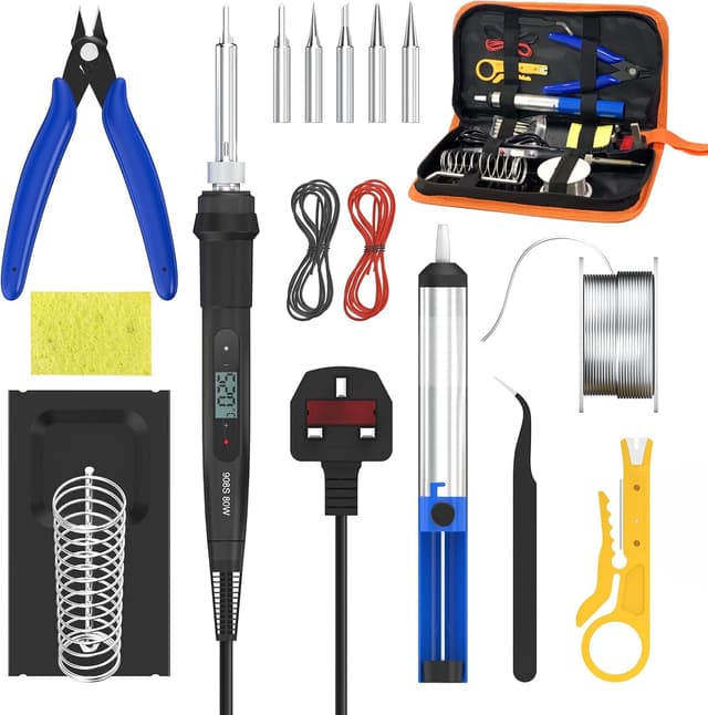Detalle de 80W 15‑in‑1 Soldering Iron Kit 180–520°C