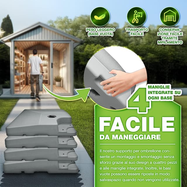 Thumbnail 1 de tillvex Base Ombrellone 90 L / 120 kg 🌂