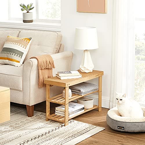 Thumbnail 3 de SONGMICS LBS04N Banco zapatero 3 niveles 130 kg