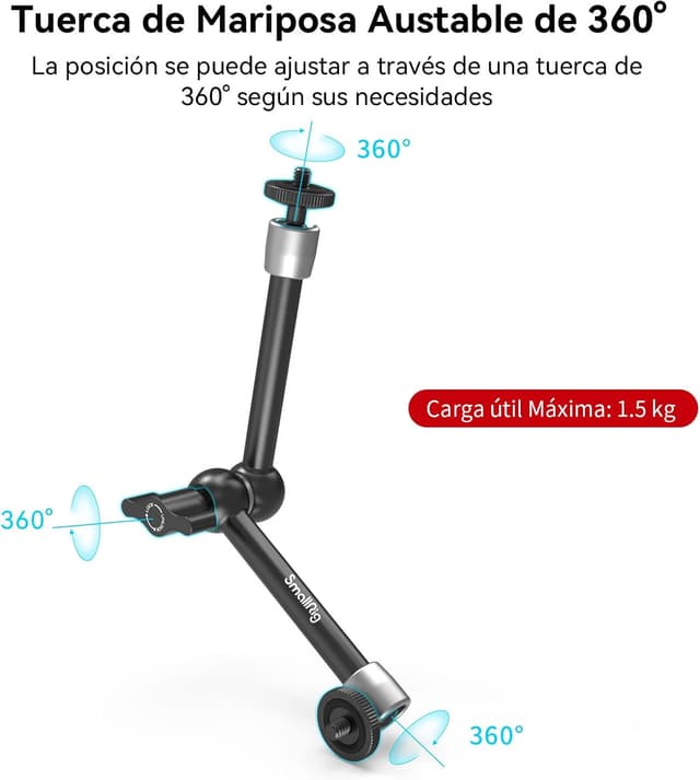 Detalle de SMALLRIG KBUM2732B Brazo mágico 10 pulgadas 2,5 kg
