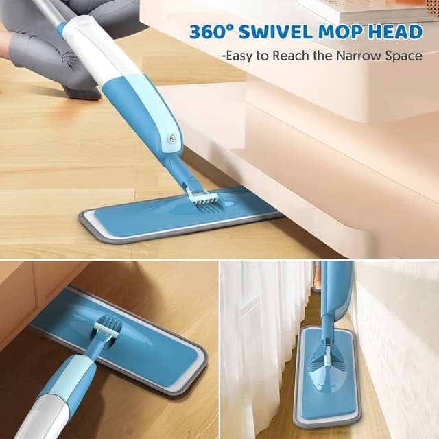 Thumbnail 3 de MEXERRIS Microfibre Spray Mop with 4 Pads 🧹