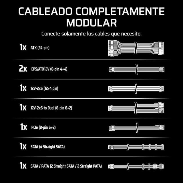 Thumbnail 5 de CORSAIR RM850e (2025) Fuente ATX 850 W, modular 🖥