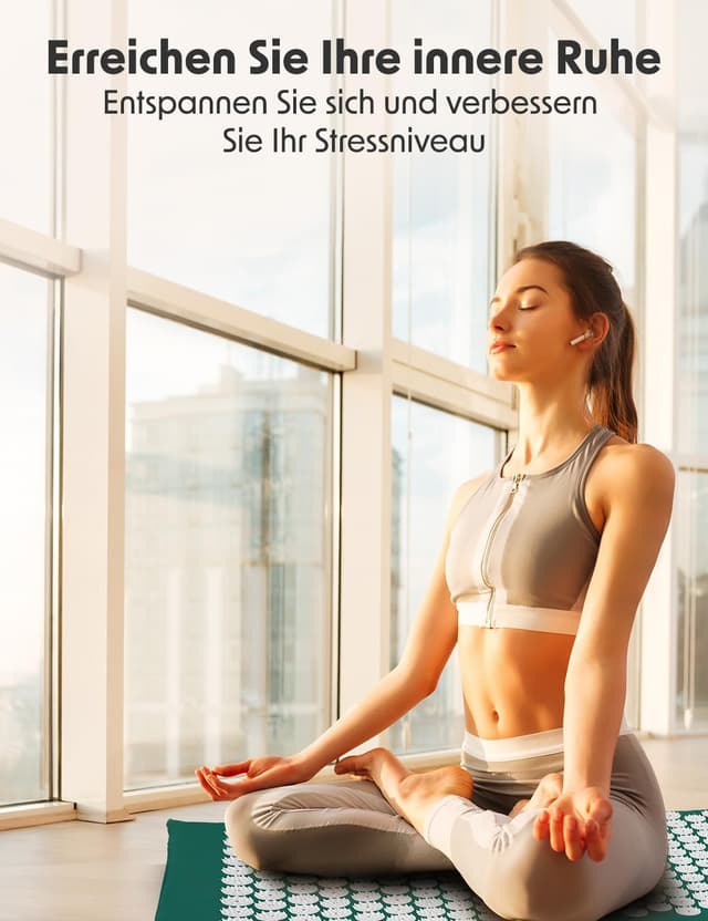 Detalle de LifeGoods Akupressurmatte mit Kissen – Akkupressurmatte für Rücken, Nacken & Entspannung