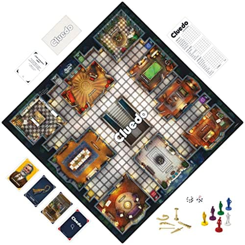 Detalle de Hasbro Cluedo Rediseñado — Juego de mesa para 8+ 🎲