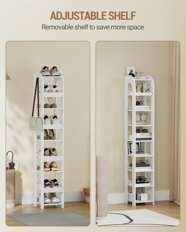 Thumbnail 3 de Hzuaneri Étagère à Chaussures 9 niveaux 151,5 cm