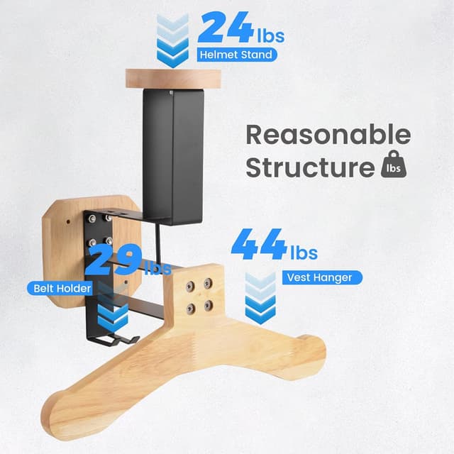 Thumbnail 1 de MIDINGCHAI Support Casque Moto 40 kg