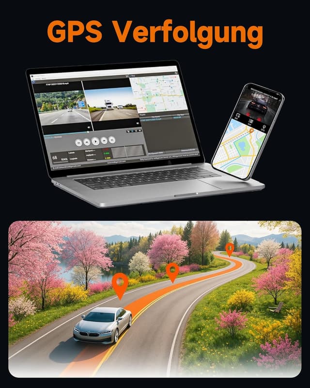 Thumbnail 5 de HUPEJOS 360° Dashcam 4 Kanal 1080P