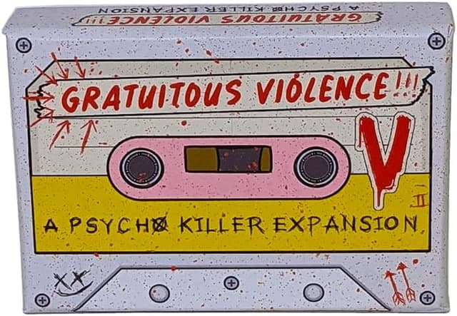 Detalle de Escape Tabletop Games Psycho Killers Gratuitous Violence Expansion (expansion for Psycho Killer!)