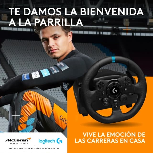 Detalle 2 de Logitech G923 Volante y pedales para PS5/PC