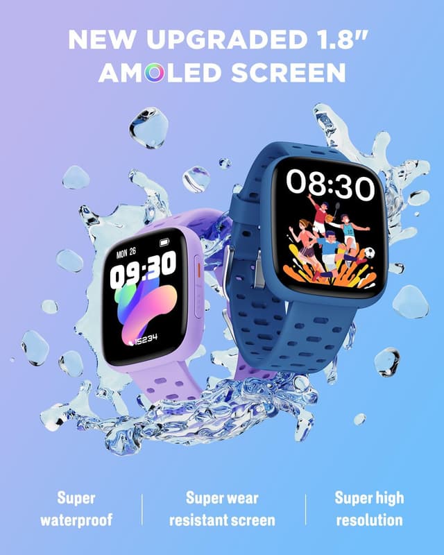 Detalle de BIGGERFIVE Kids Smart Watch 1.8" AMOLED