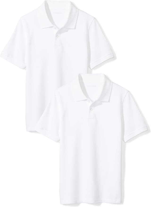 Detalle de Boys Uniform Polo Shirt 2-Pack, Pique Knit