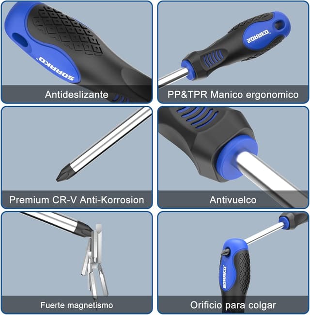 Thumbnail 2 de SORAKO Juego destornilladores 40 piezas magnéticas