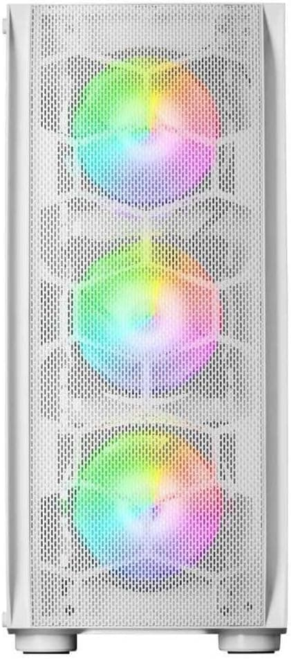 Detalle de Mars Gaming MC-KX: torre gaming E-ATX premium con 5 ventole ARGB e sistema CPU FREEZER