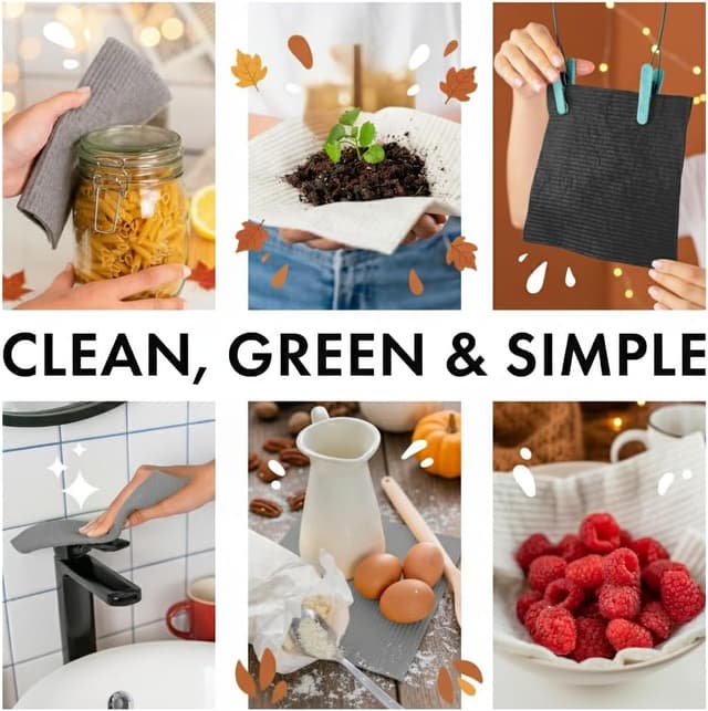 Thumbnail 3 de SUPERSCANDI Swedish Dishcloths 10-Pack 🧽