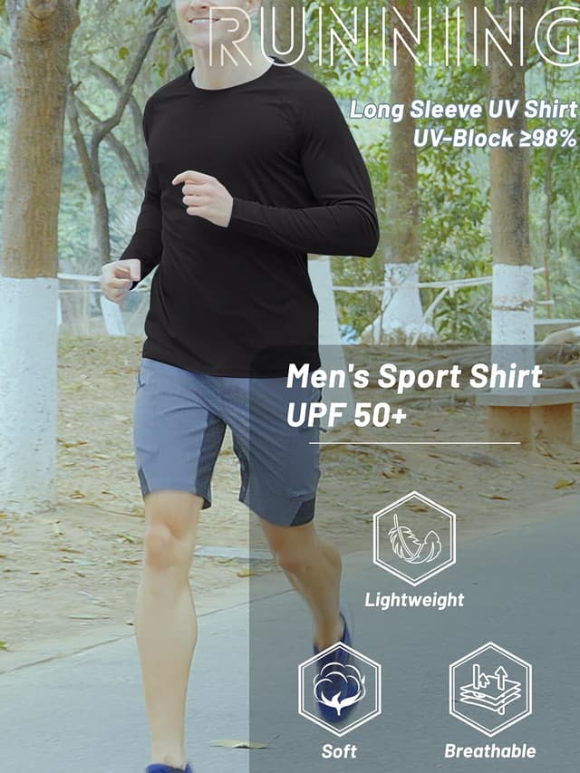 Thumbnail 2 de Tacvasen T Shirt Anti UV Homme