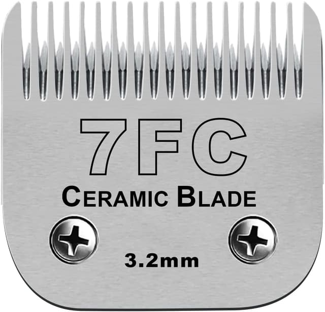Detalle de Cuchillas cerámica 7FC 3,2 mm para cortapelos perros