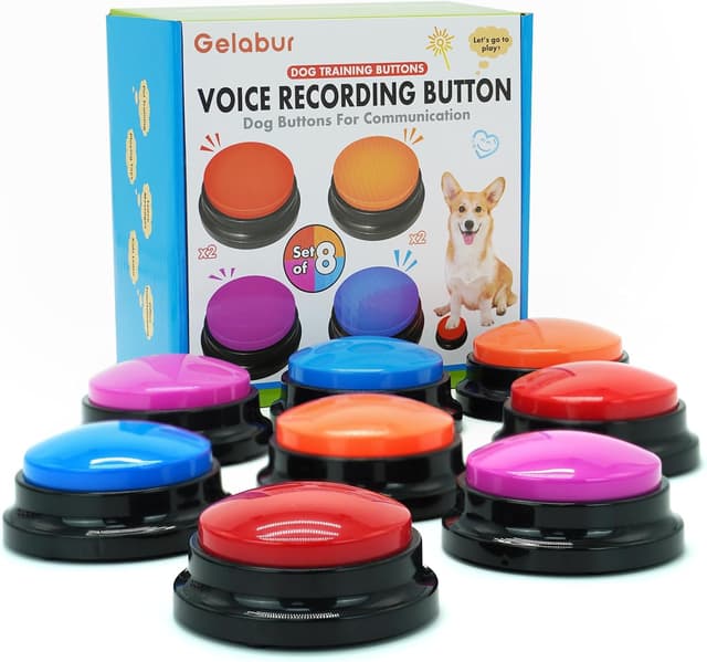 Imagen de Gelabur Set of 8 Dog Buttons 30s en OfertitasTOP