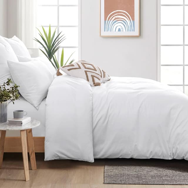 Detalle 1 de Aisbo Bettwäsche 220x240 Baumwolle Weiss