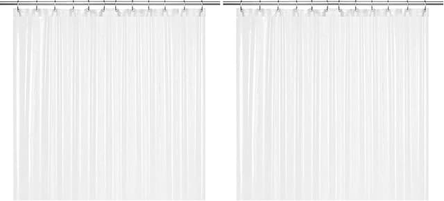Thumbnail 6 de LiBa Waterproof PEVA Shower Curtain 72x72 White