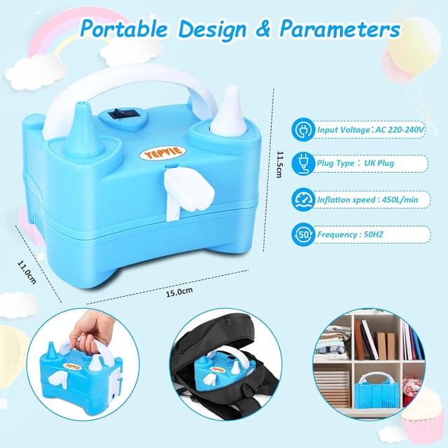 Thumbnail 3 de YEPVIE Electric Balloon Pump 6 arch kits
