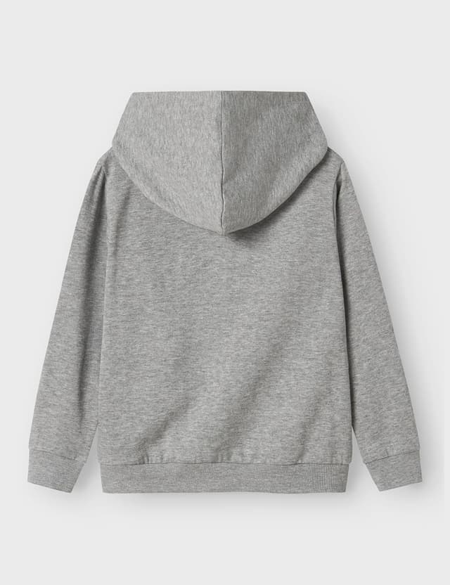 Detalle de NAME IT Jungen Sweatjacke mit Kapuze – Sweatcardigan mit Reißverschluss