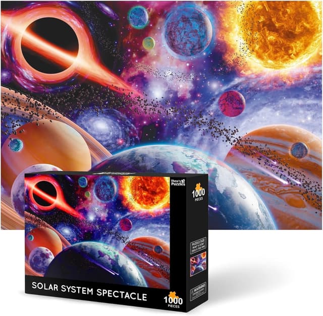 Detalle de Theo's Puzzles 1000-piece Jigsaw Puzzle — Solar System 🧩