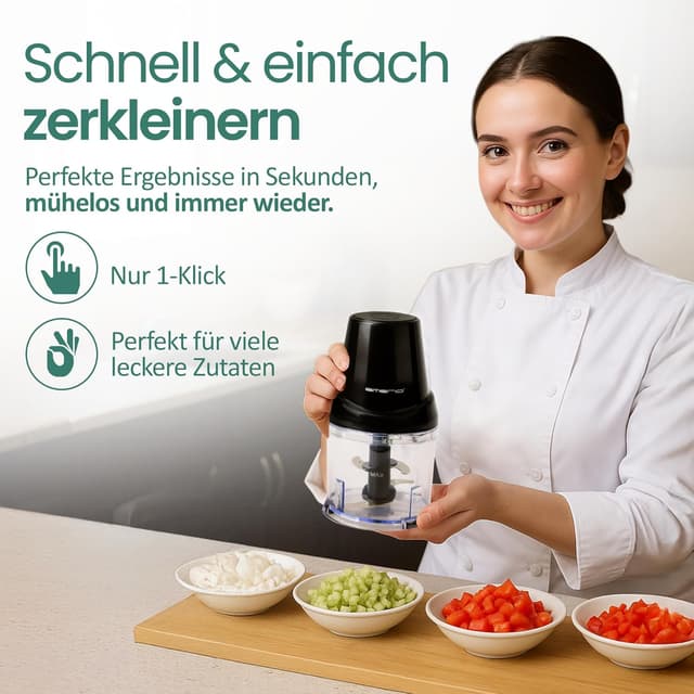 Detalle 2 de EMERIO Zerkleinerer 400 W mit 500 ml