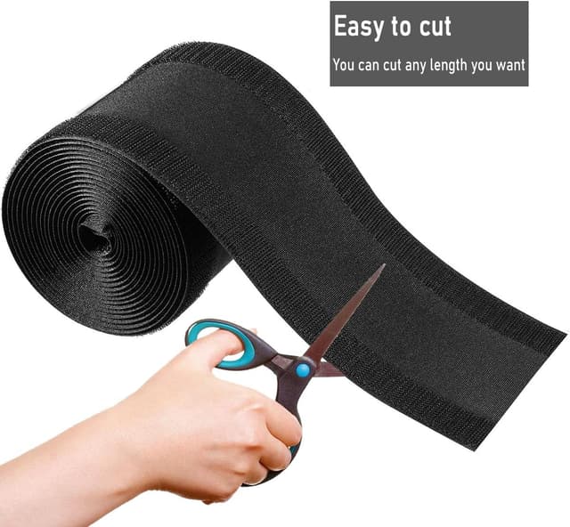 Thumbnail 6 de YOBEYI Floor Cable Covers (20 Feet) with Adhesive Tape for Any Floor Surface, Black