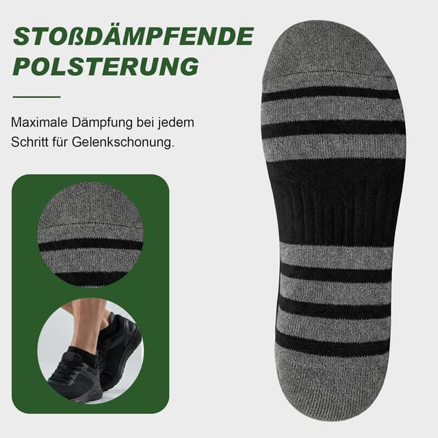 Thumbnail 6 de Chaussettes de sport respirantes Quoboquo en coton (homme) – courtes, antidérapantes et confortables