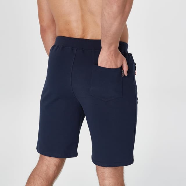 Detalle de JustSun Short Sport Homme Running en coton avec poches zippées