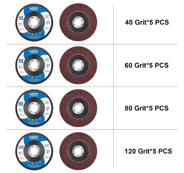 Thumbnail 2 de MIDO Professional Flap Discs 115mm, 20 pcs 🛠